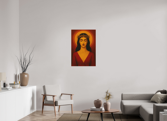 24 x 36″, Fine Art Pigment Print under Acrylic Glass Sacred of Feminine Ⅱ: The Sacred Flame