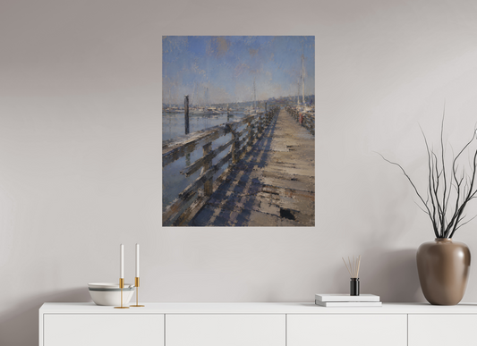 28 x 35″, Giclée printed on Hahnemühle & Canson Fine Art paper The Harbor Remembers