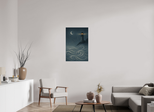24 x 36″, Giclée printed on Hahnemühle & Canson Fine Art paper Winter Night : Frozen Silence – Limited Edition Giclée Fine Art Print (Unframed)