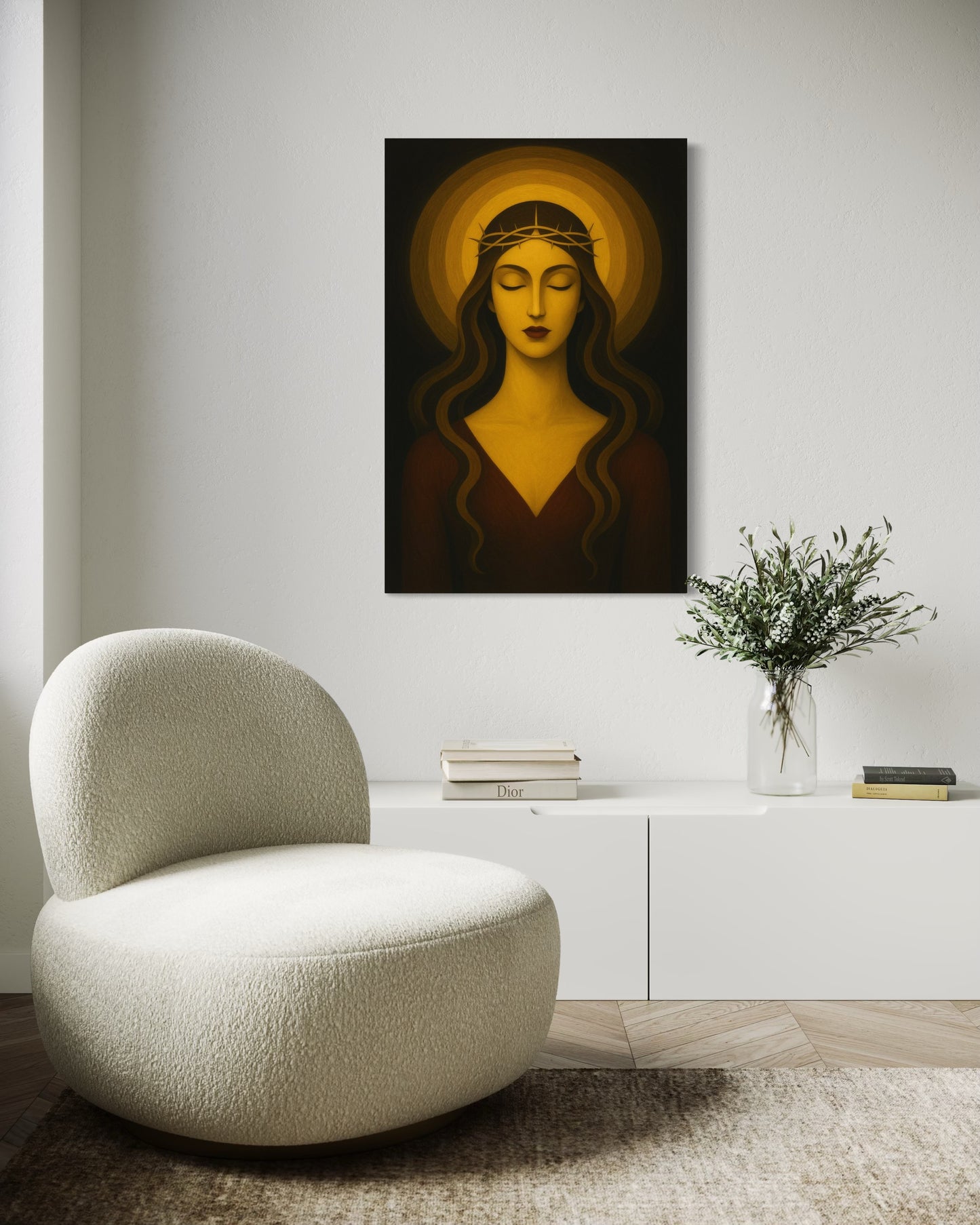 Sacred of Feminine Ⅰ: The Silent Grace - Fine Art Pigment Print under Acrylic Glass