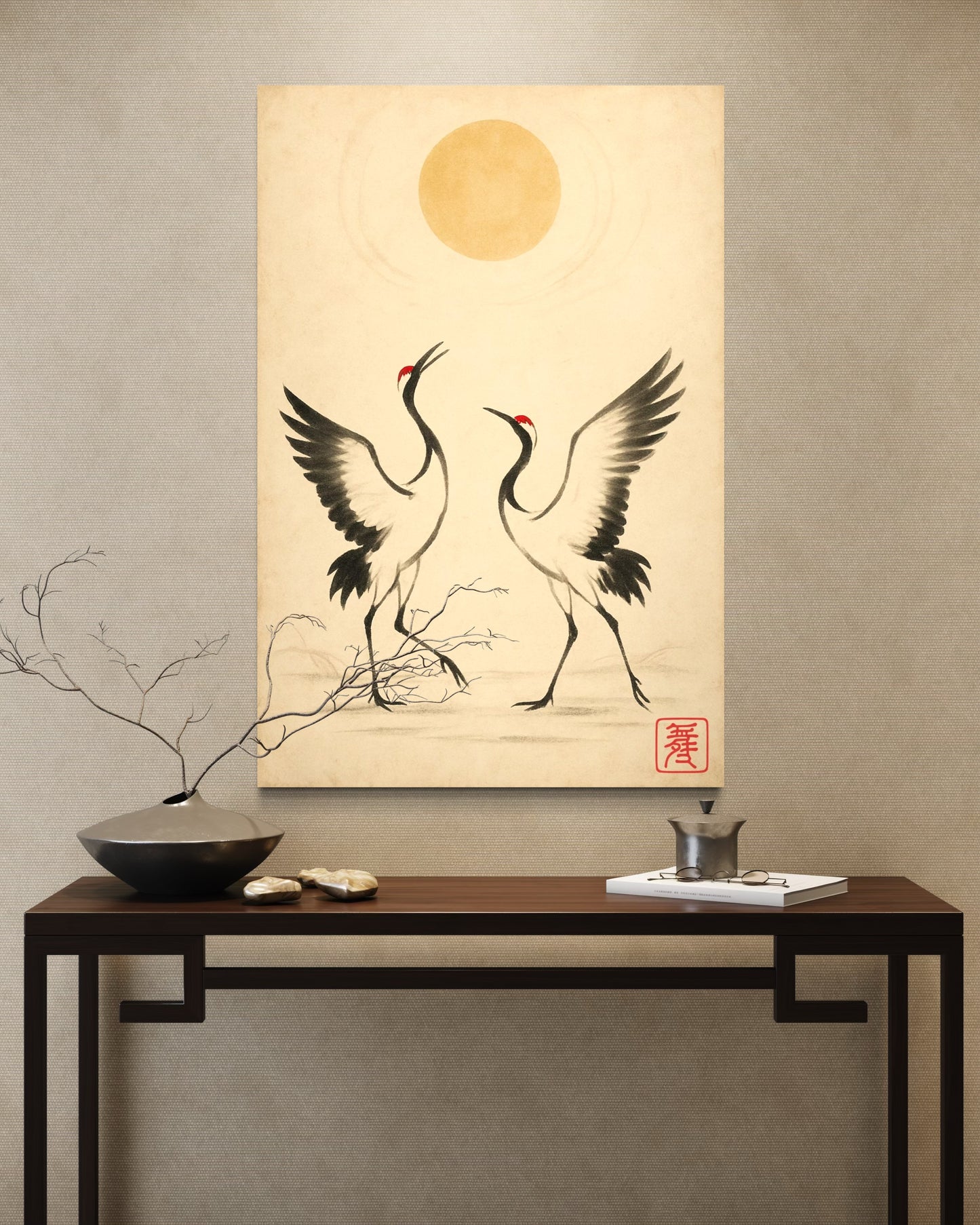 Journey of the Cranes : Dance (Mai 舞) - Giclée Fine Art Print (Unframed)