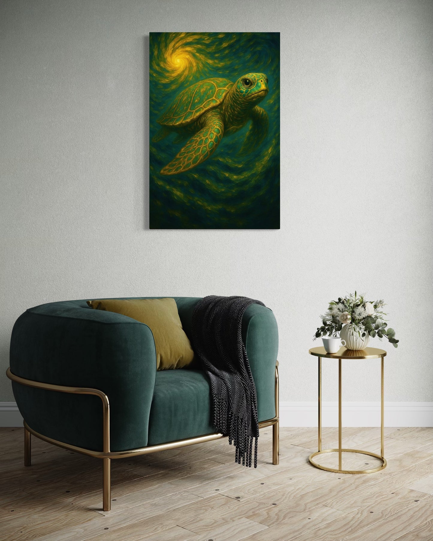 Sacred Cosmic Turtle – Limited Edition Giclée Fine Art Print (Unframed)