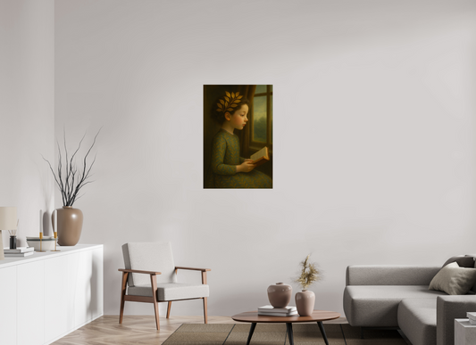 24 x 36″, Giclée printed on Hahnemühle & Canson Fine Art paper The Quiet Light: The Reader