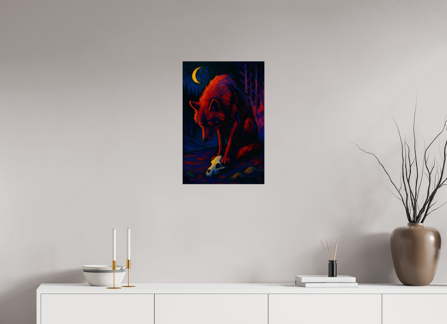 16 x 24″, Giclée printed on Hahnemühle & Canson Fine Art paper Wolf of the Wild Truth series : First Blood on Snow – Limited Edition Giclée Fine Art Print (Unframed)