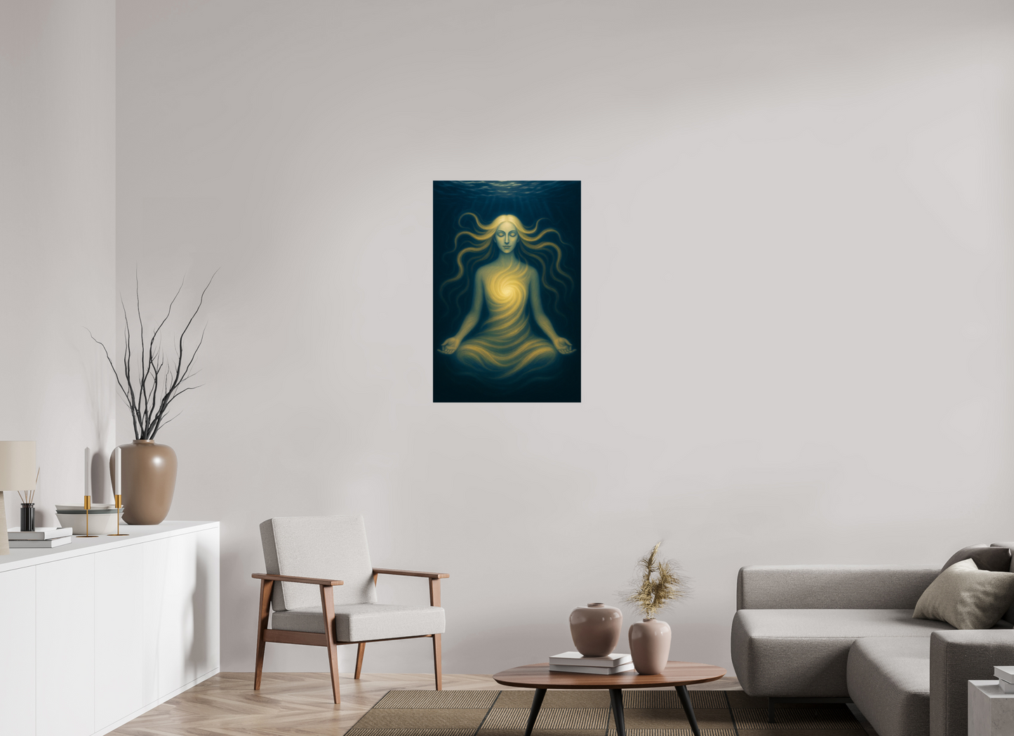 24 x 36″, Giclée printed on Hahnemühle & Canson Fine Art paper The Inner Sun: The Rising Radiance – Limited Edition Giclée Fine Art Print (Unframed)