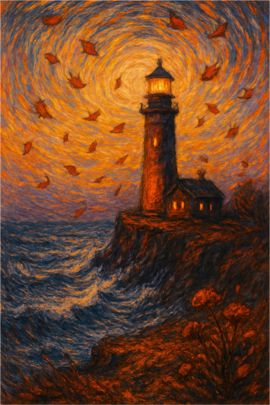 Main image Autumn’s Trial: Solitude in Amber Waves – Limited Edition Giclée Fine Art Print (Unframed)