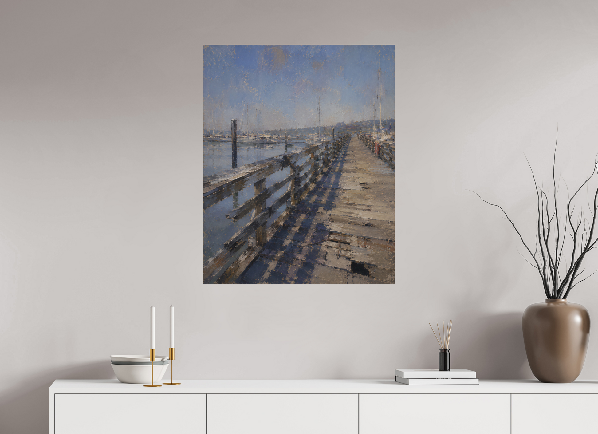 28 x 35″, Giclée printed on Hahnemühle & Canson Fine Art paper The Harbor Remembers