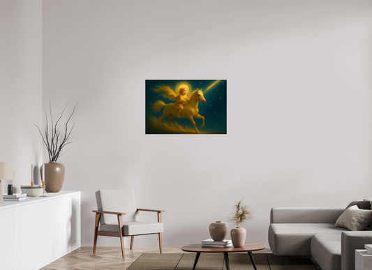 36 x 24″, Giclée printed on Hahnemühle & Canson Fine Art paper The First Dawn Trilogy: The First Horse of Heaven