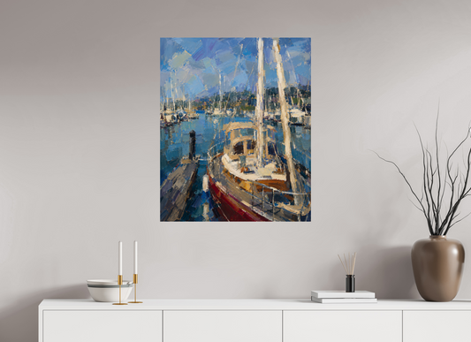 28 x 34.1″, Giclée printed on Hahnemühle & Canson Fine Art paper Harbor of Burning Blue