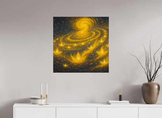 30 x 30″, Giclée printed on Hahnemühle & Canson Fine Art paper Paper Boats, Star Roads : The Galaxy of Silent Wishes - Giclée Fine Art Print (Unframed)