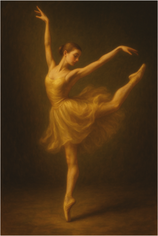 Main image Golden Veil Collection: Stillness in Motion — Fine Art Pigment Print under Acrylic Glass