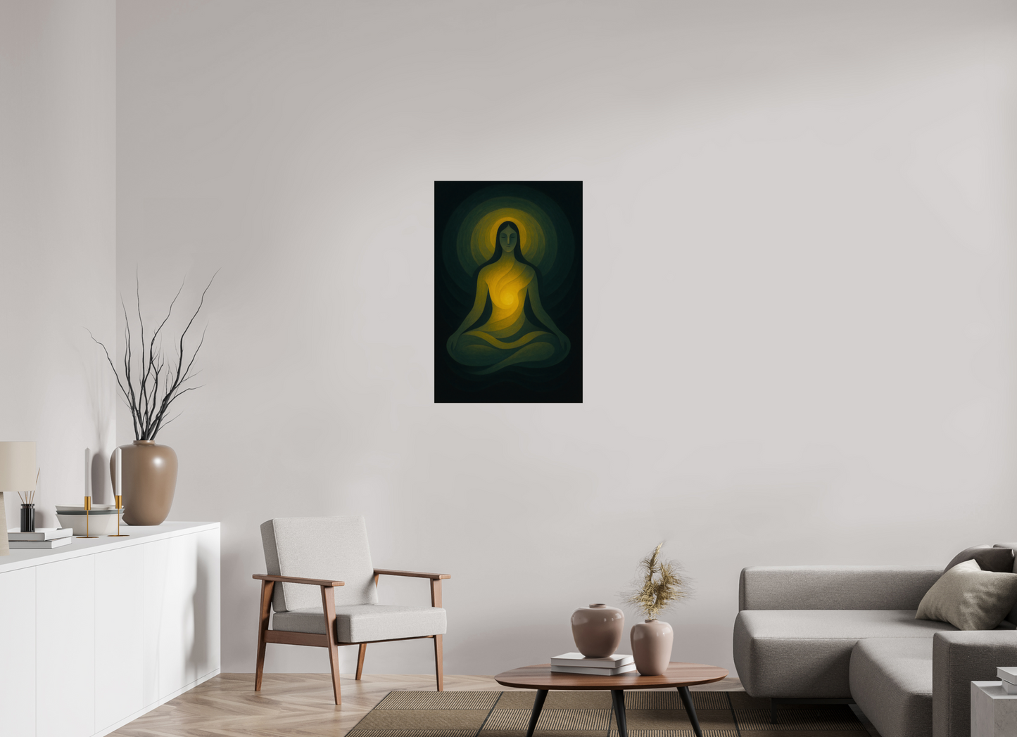 24 x 36″, Giclée printed on Hahnemühle & Canson Fine Art paper The Inner Sun: The Rising Radiance – Limited Edition Giclée Fine Art Print (Unframed)