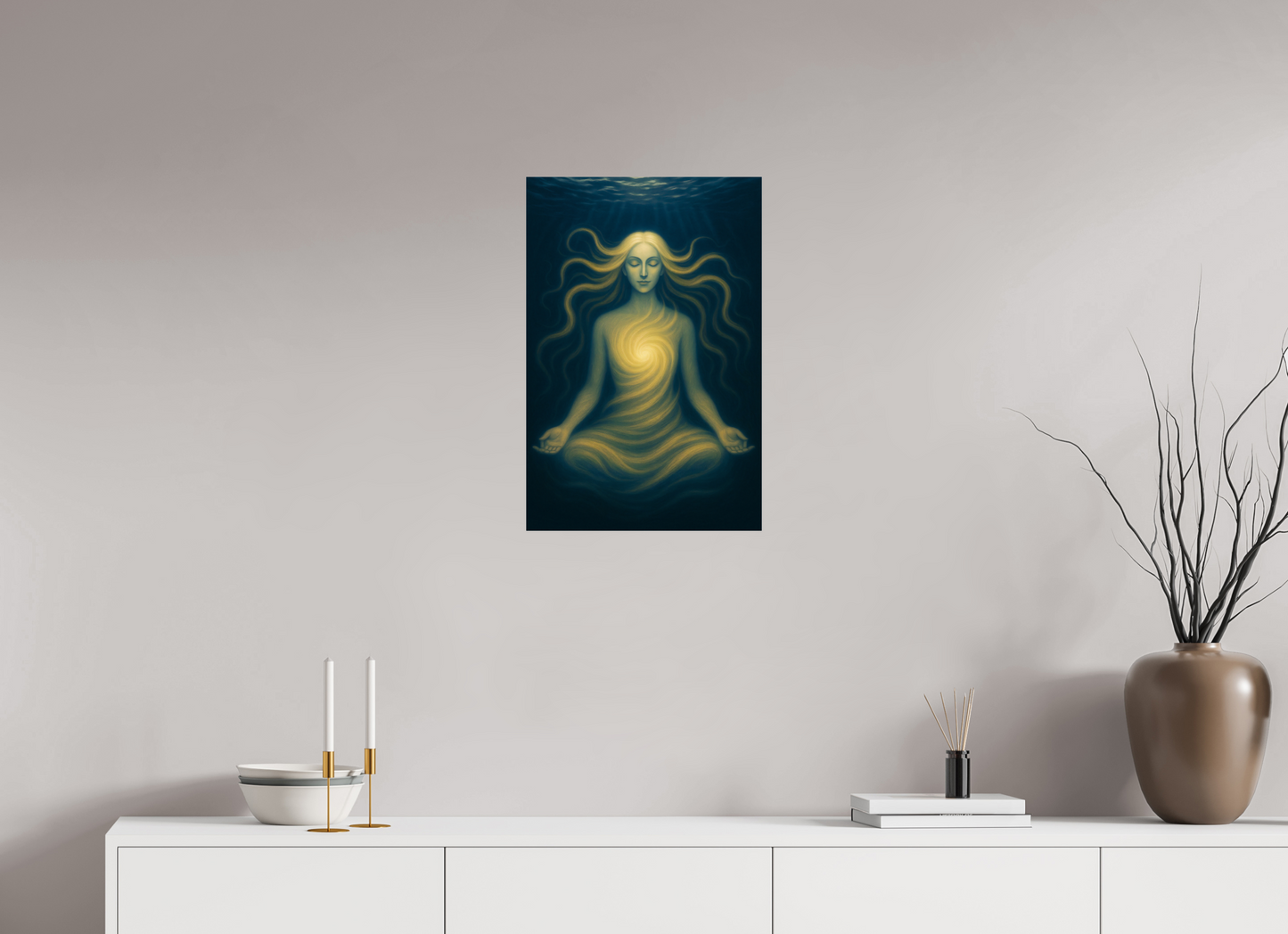 16 x 24″, Giclée printed on Hahnemühle & Canson Fine Art paper The Inner Sun: The Rising Radiance – Limited Edition Giclée Fine Art Print (Unframed)
