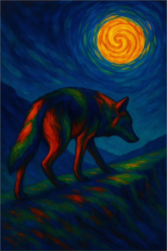 Main image Wolf of the Wild Truth series : Path of the Silent One – Limited Edition Giclée Fine Art Print (Unframed)