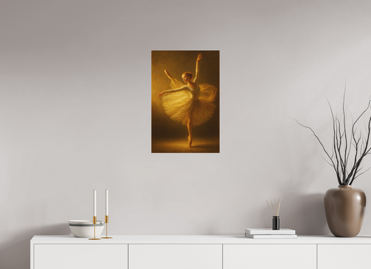 16 x 24″, Fine Art Pigment Print under Acrylic Glass Golden Veil Collection: The Poise of Light — Fine Art Pigment Print under Acrylic Glass