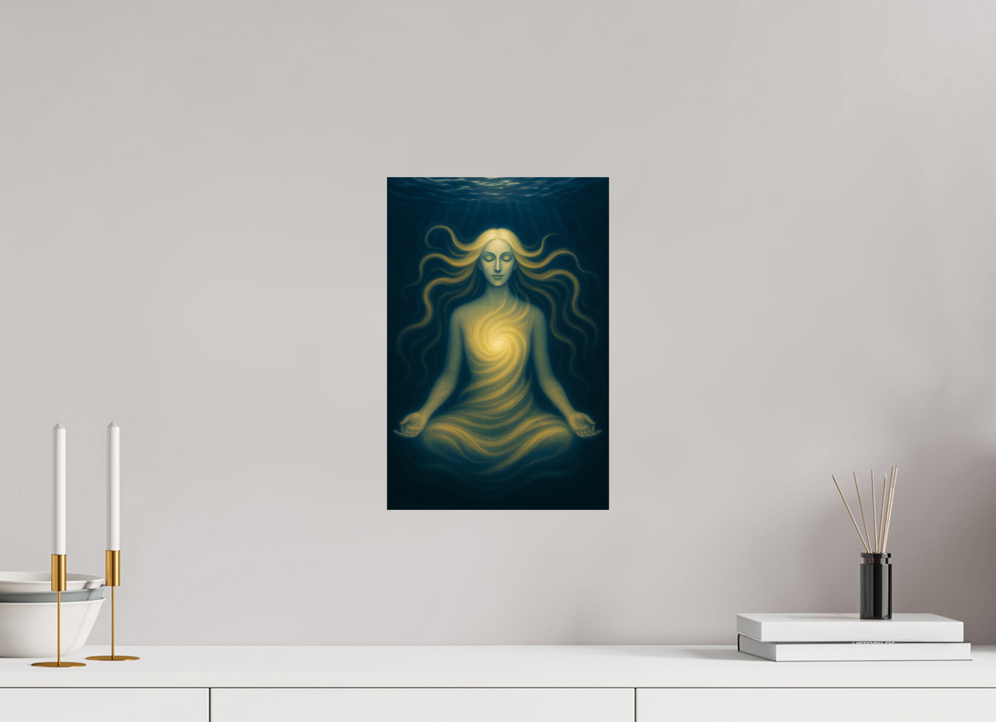 10 x 15″, Giclée printed on Hahnemühle & Canson Fine Art paper The Inner Sun: The Rising Radiance – Limited Edition Giclée Fine Art Print (Unframed)