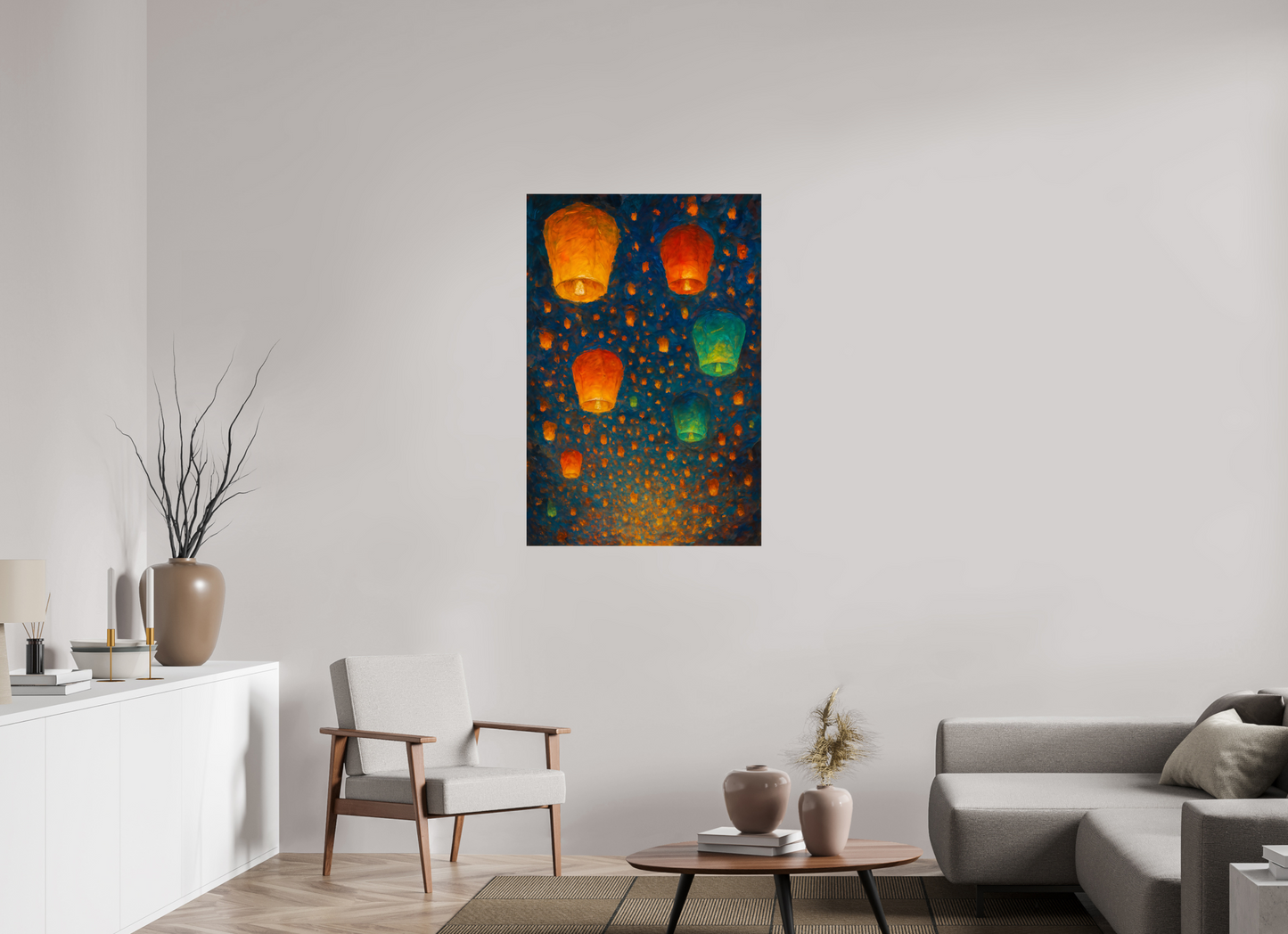30 x 45″, Giclée printed on Hahnemühle & Canson Fine Art paper Chiang Mai Yi Peng Lantern Festival – Limited Edition Giclée Fine Art Print (Unframed)