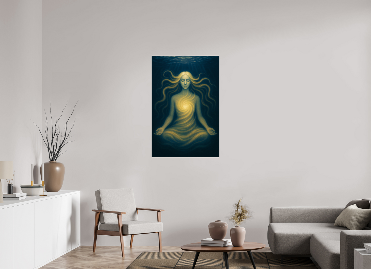 30 x 45″, Giclée printed on Hahnemühle & Canson Fine Art paper The Inner Sun: The Rising Radiance – Limited Edition Giclée Fine Art Print (Unframed)