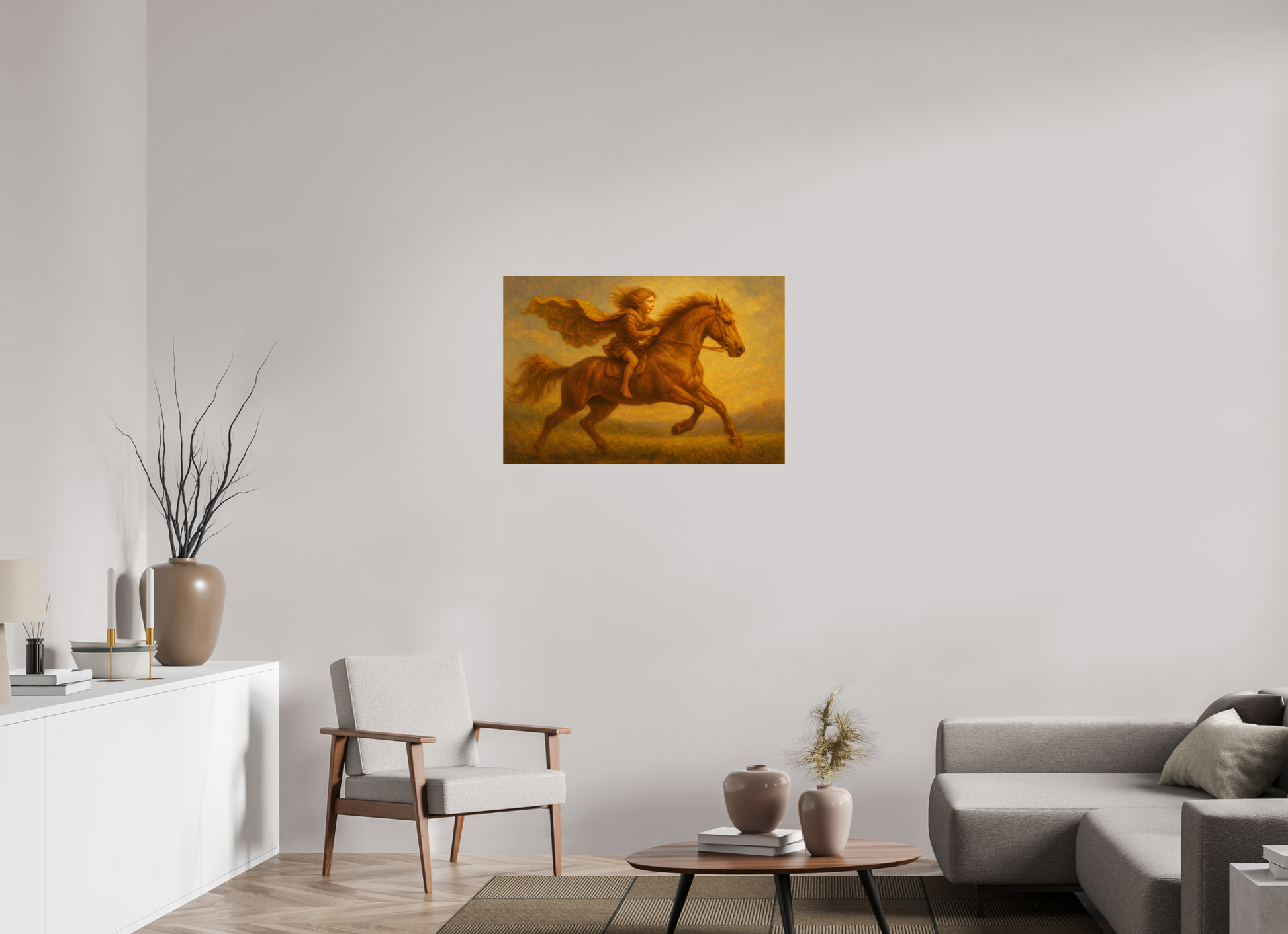 36 x 24″, Giclée printed on Hahnemühle & Canson Fine Art paper The Dawn Rider