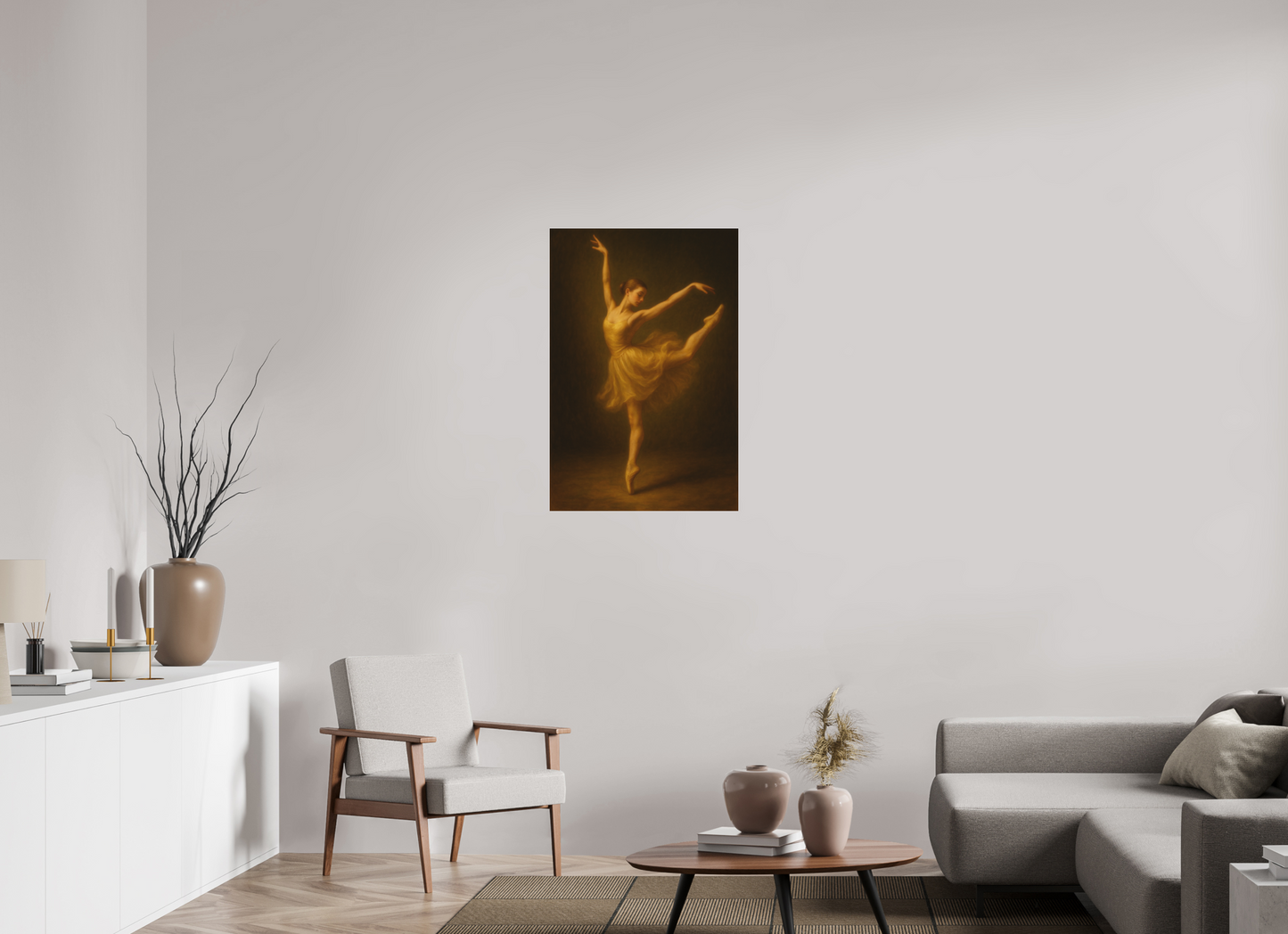 24 x 36″, Fine Art Pigment Print under Acrylic Glass Golden Veil Collection: Stillness in Motion — Fine Art Pigment Print under Acrylic Glass