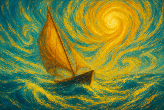 Main image Voyage Under the Infinite Sky : Yang Edition (Radiant Voyage) - Limited Edition Giclée Fine Art Print (Unframed)