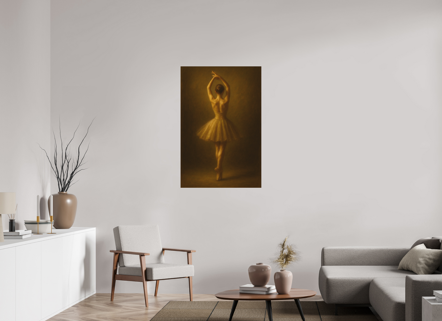 30 x 45″, Fine Art Pigment Print under Acrylic Glass Golden Veil Collection: Stillness in Motion — Fine Art Pigment Print under Acrylic Glass