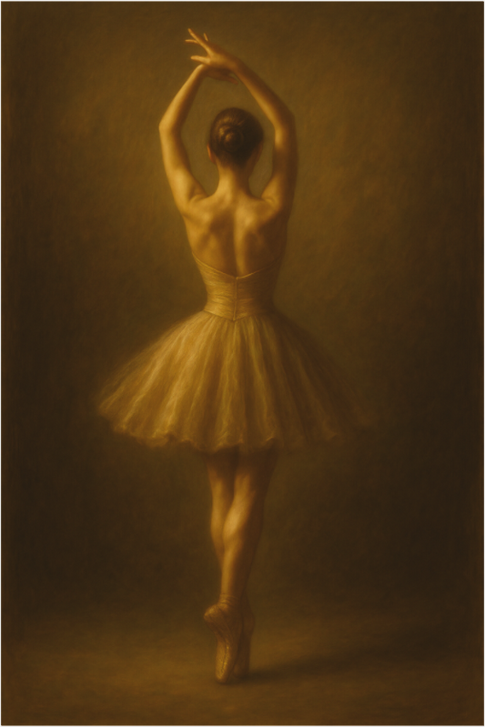 Main image Golden Veil Collection: Stillness in Motion — Fine Art Pigment Print under Acrylic Glass