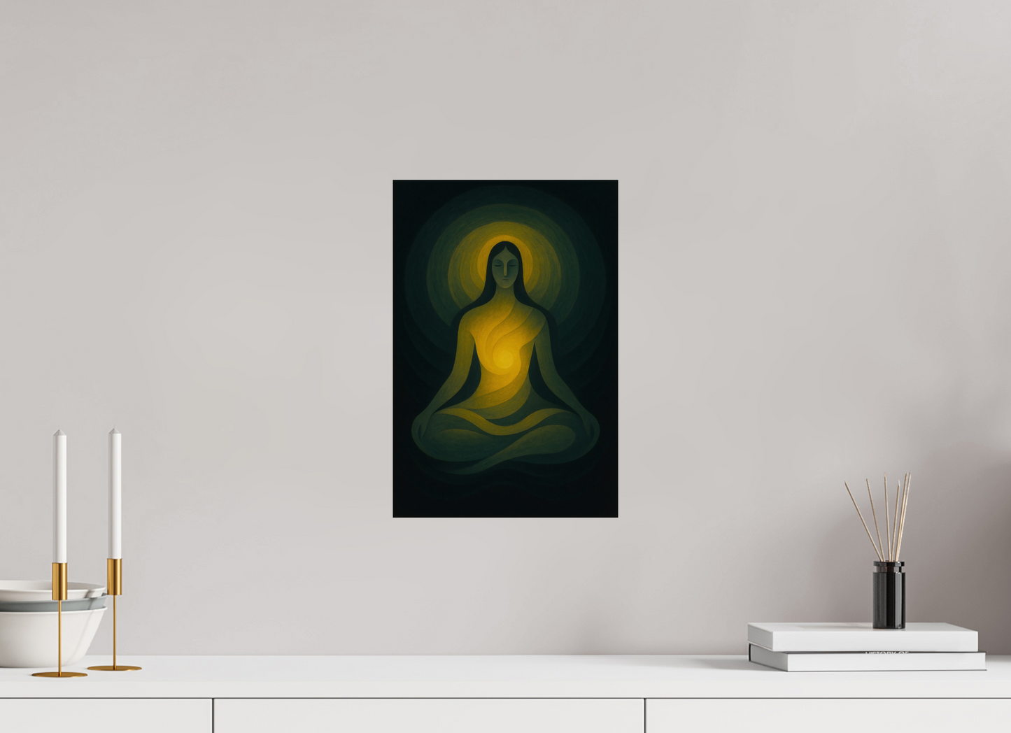 10 x 15″, Giclée printed on Hahnemühle & Canson Fine Art paper The Inner Sun: The Rising Radiance – Limited Edition Giclée Fine Art Print (Unframed)