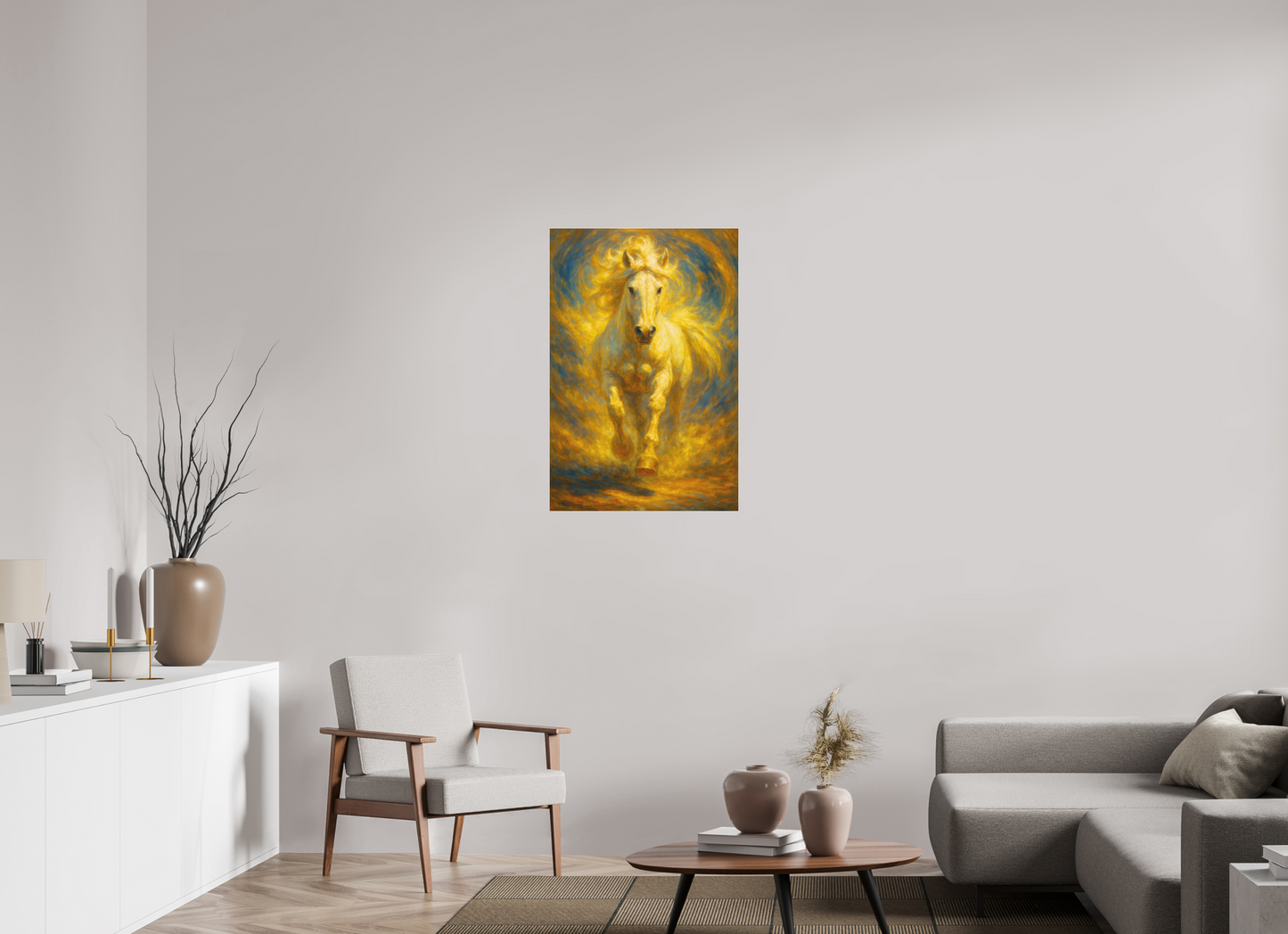 24 x 36″, Fine Art Pigment Print under Acrylic Glass The Golden Tempest - Collector’s Edition