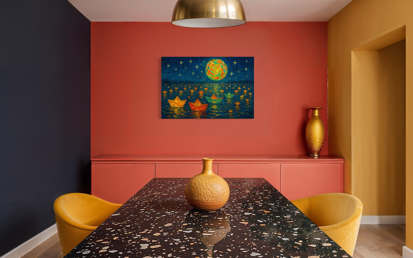 Paper Boats, Star Roads : Prayers of Paper Boats - Giclée Fine Art Print (Unframed)