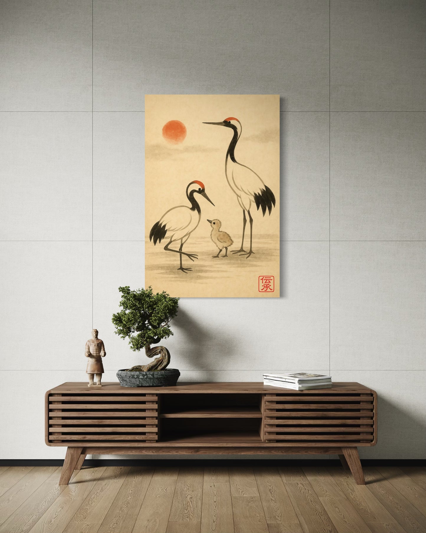 Journey of the Cranes : Legacy (Denshō 伝承) - Giclée Fine Art Print (Unframed)