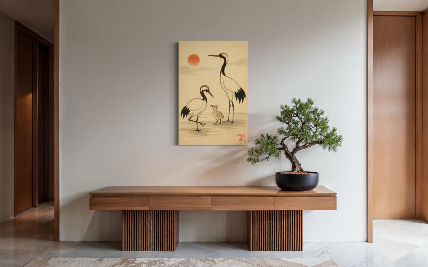Journey of the Cranes : Legacy (Denshō 伝承) - Giclée Fine Art Print (Unframed)