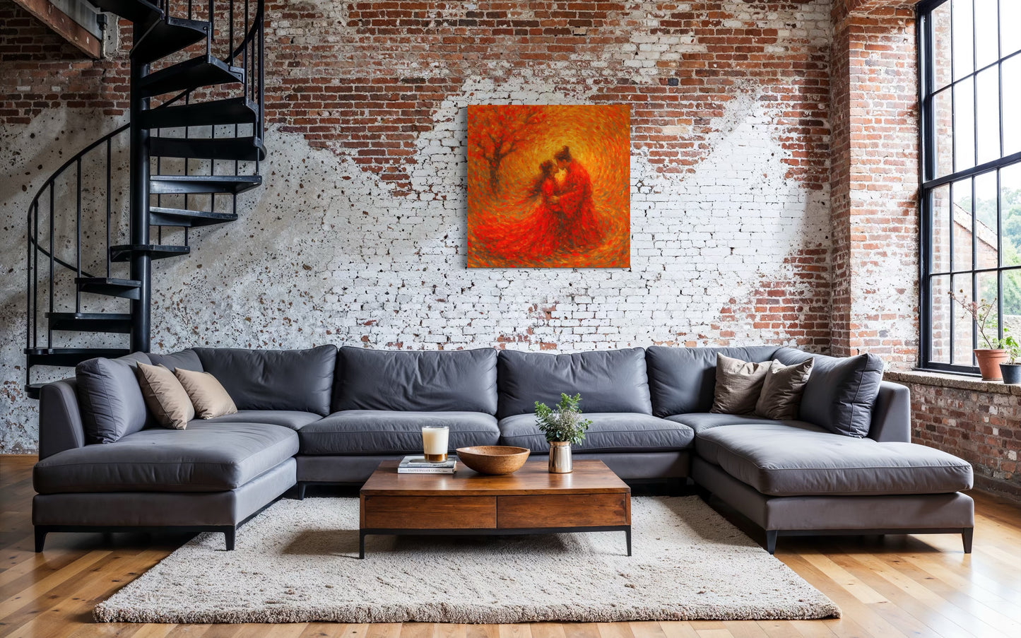 Under the Sacred Plum No.3 : The Flame of Destiny — Limited Edition Giclée Fine Art Print (Unframed)