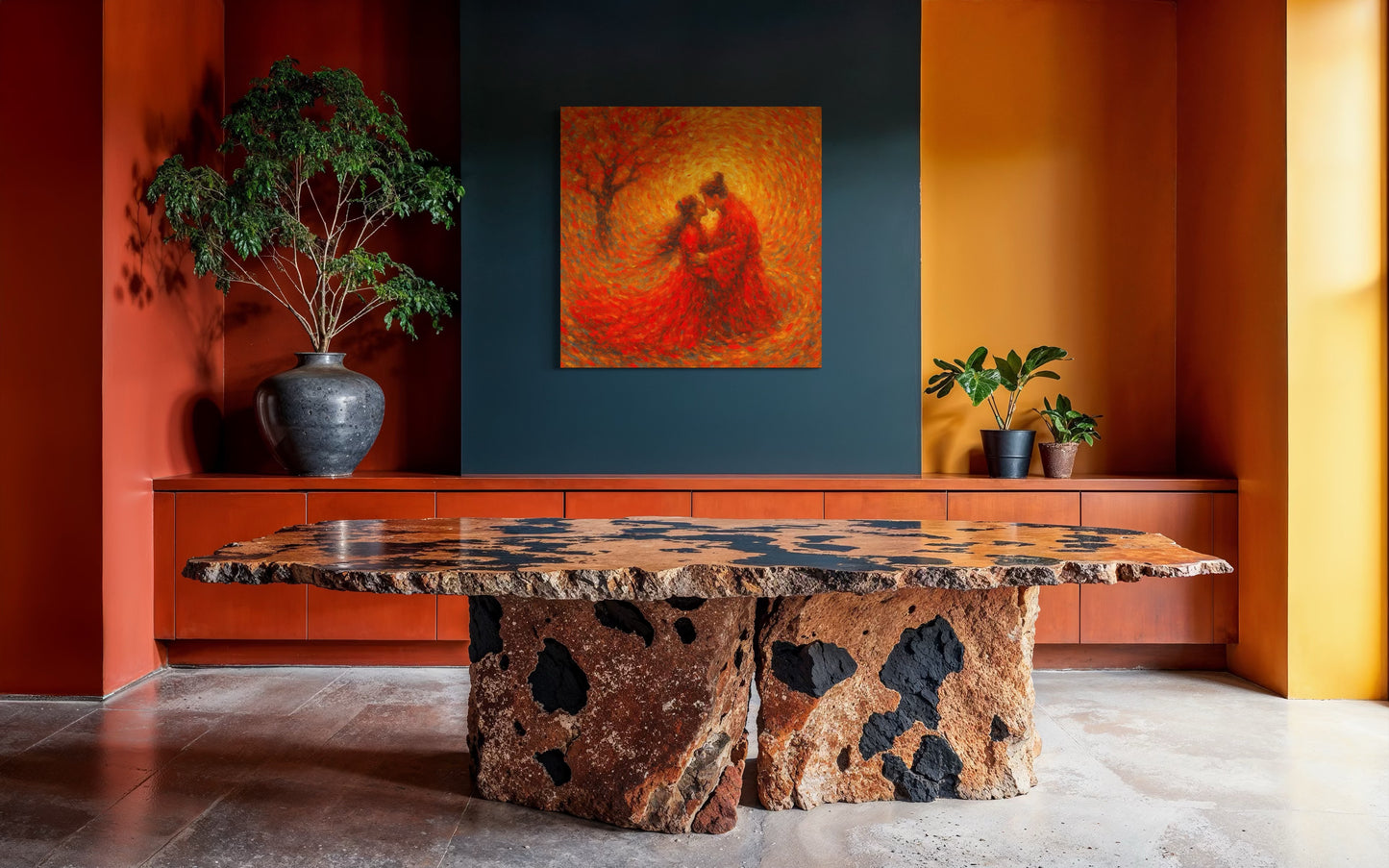 Under the Sacred Plum No.3 : The Flame of Destiny — Limited Edition Giclée Fine Art Print (Unframed)