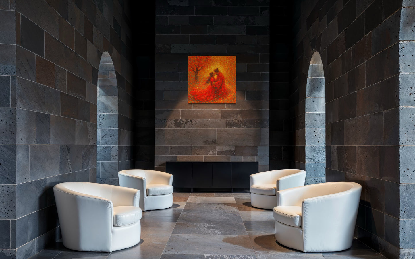 Under the Sacred Plum No.3 : The Flame of Destiny — Limited Edition Giclée Fine Art Print (Unframed)