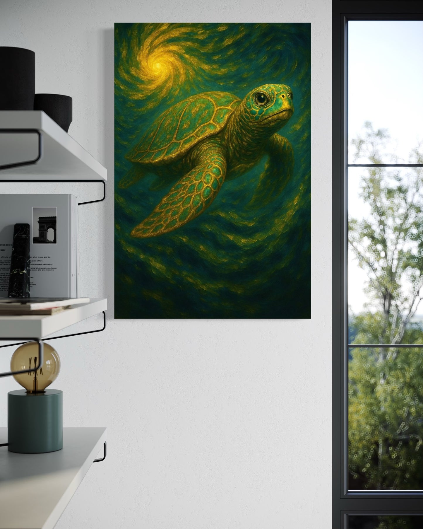 Sacred Cosmic Turtle – Limited Edition Giclée Fine Art Print (Unframed)