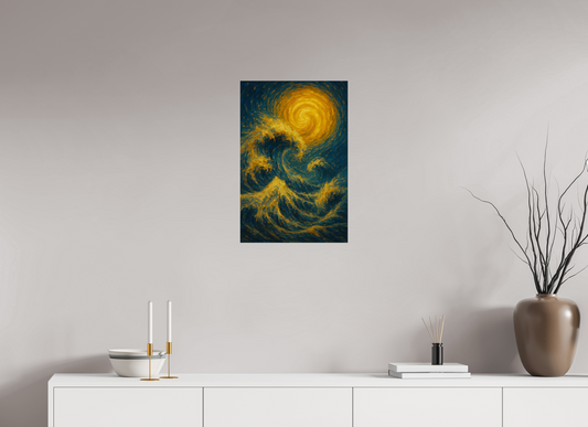16 x 24″, Giclée printed on Hahnemühle & Canson Fine Art paper Cosmic Sea Series: Golden Tide – Limited Edition Giclée Fine Art Print (Unframed)