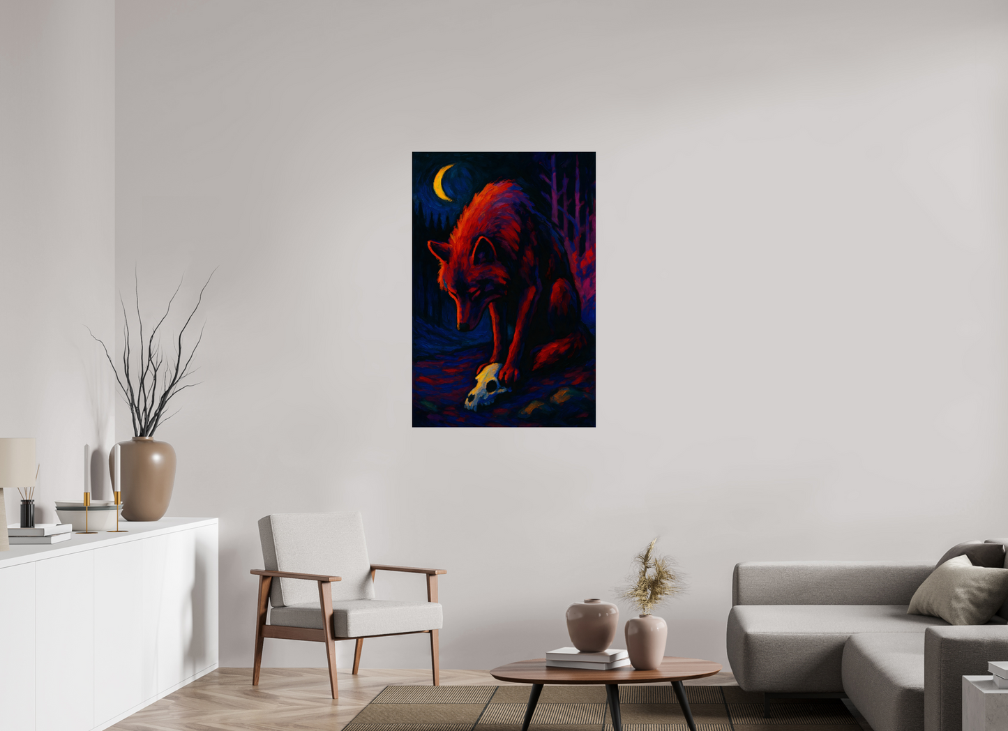 30 x 45″, Giclée printed on Hahnemühle & Canson Fine Art paper Wolf of the Wild Truth series : First Blood on Snow – Limited Edition Giclée Fine Art Print (Unframed)