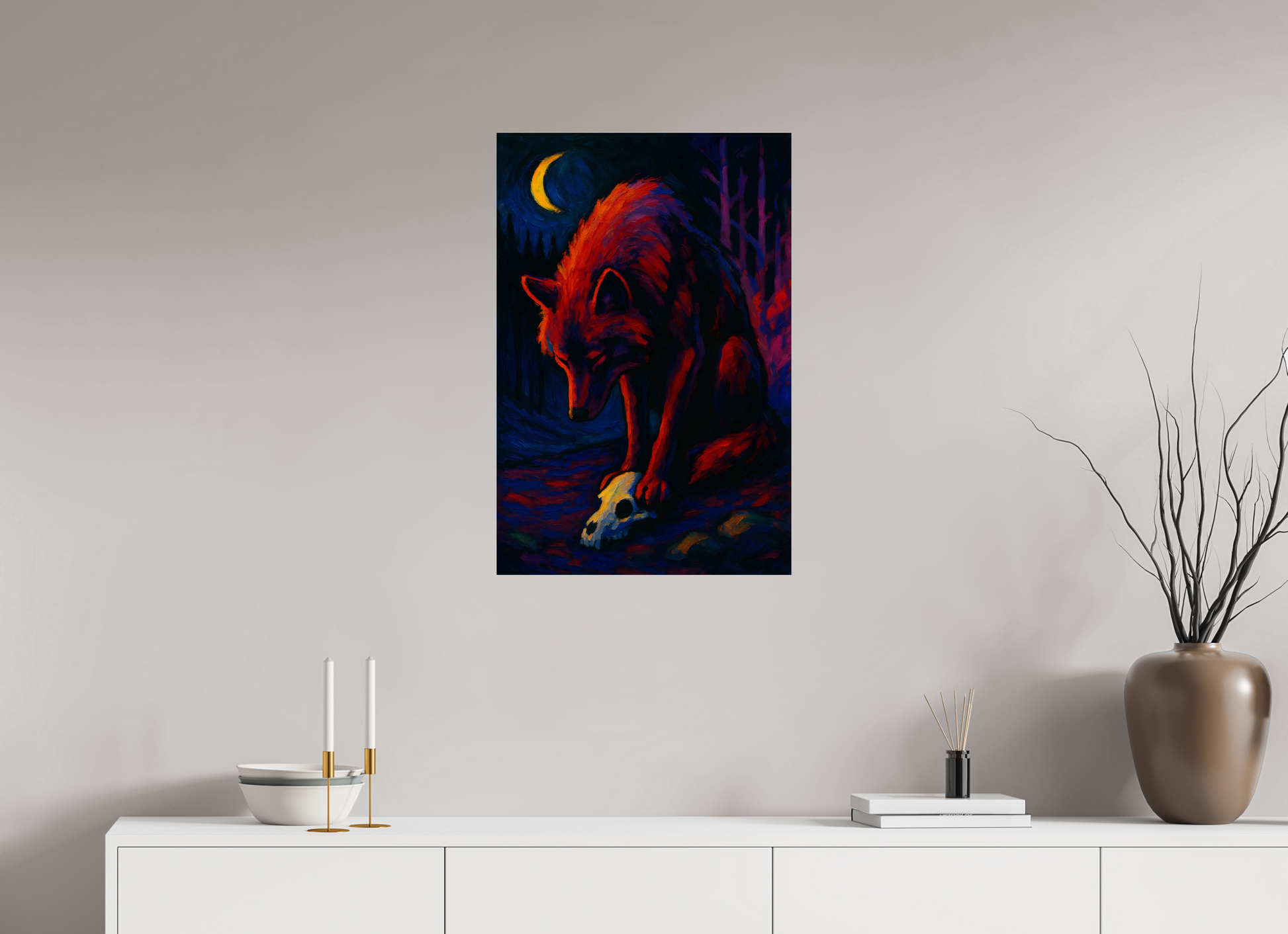 20 x 30″, Giclée printed on Hahnemühle & Canson Fine Art paper Wolf of the Wild Truth series : First Blood on Snow – Limited Edition Giclée Fine Art Print (Unframed)