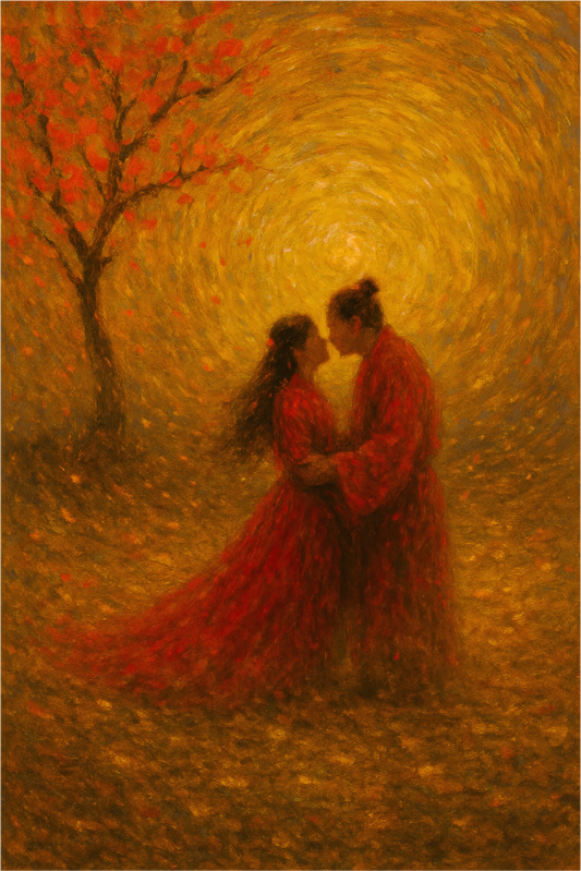 Main image Under the Sacred Plum No.1 : The Oath of Dawn — Limited Edition Giclée Fine Art Print (Unframed)