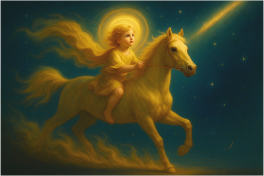 Main image The First Dawn Trilogy: The First Horse of Heaven - Fine Art Pigment Print under Acrylic Glass