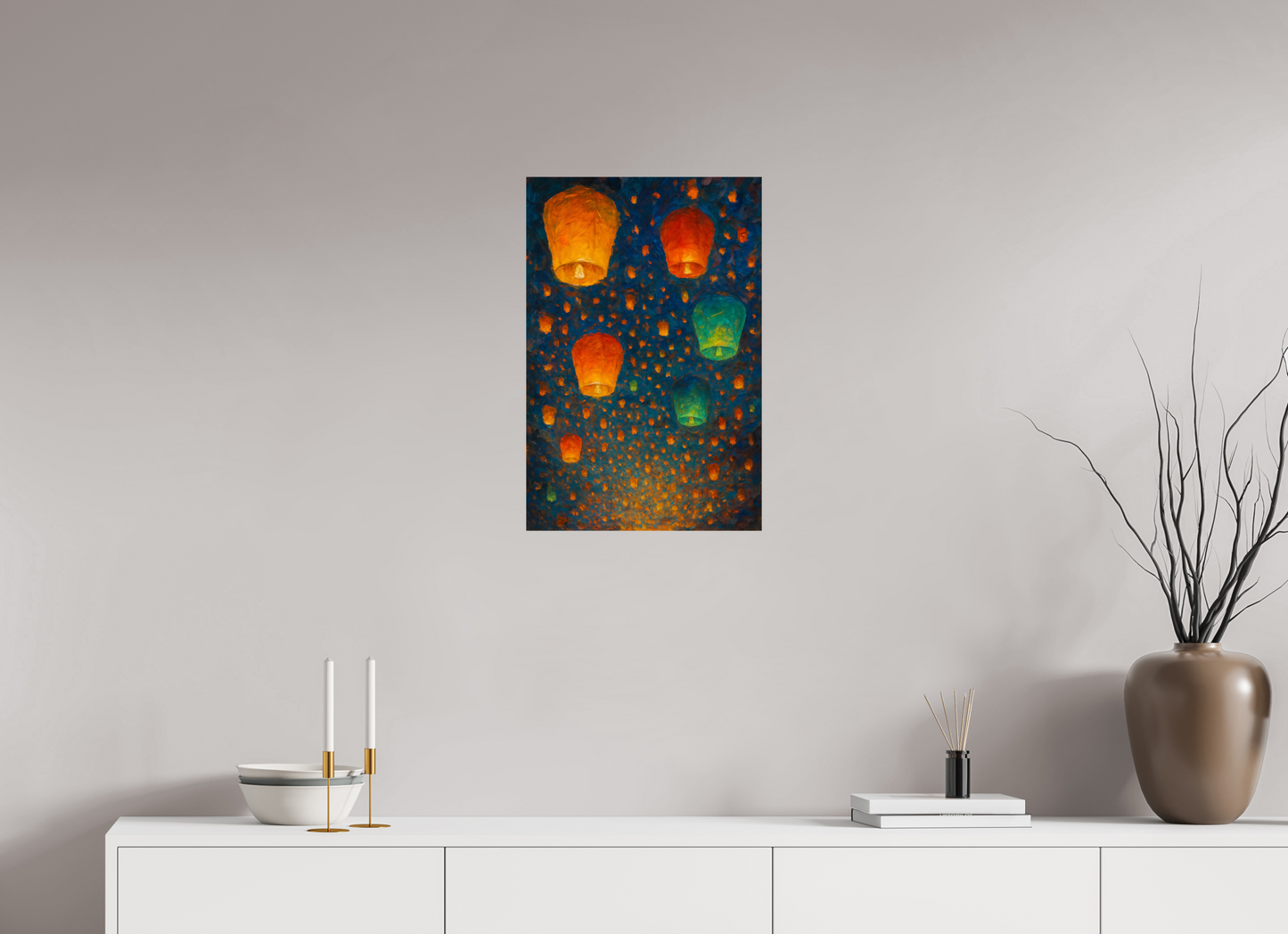 16 x 24″, Giclée printed on Hahnemühle & Canson Fine Art paper Chiang Mai Yi Peng Lantern Festival – Limited Edition Giclée Fine Art Print (Unframed)