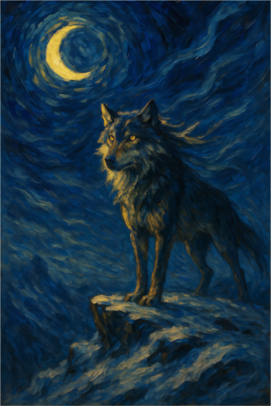 Main image The Reborn Hunter series : Crescent Oath – Limited Edition Giclée Fine Art Print (Unframed)