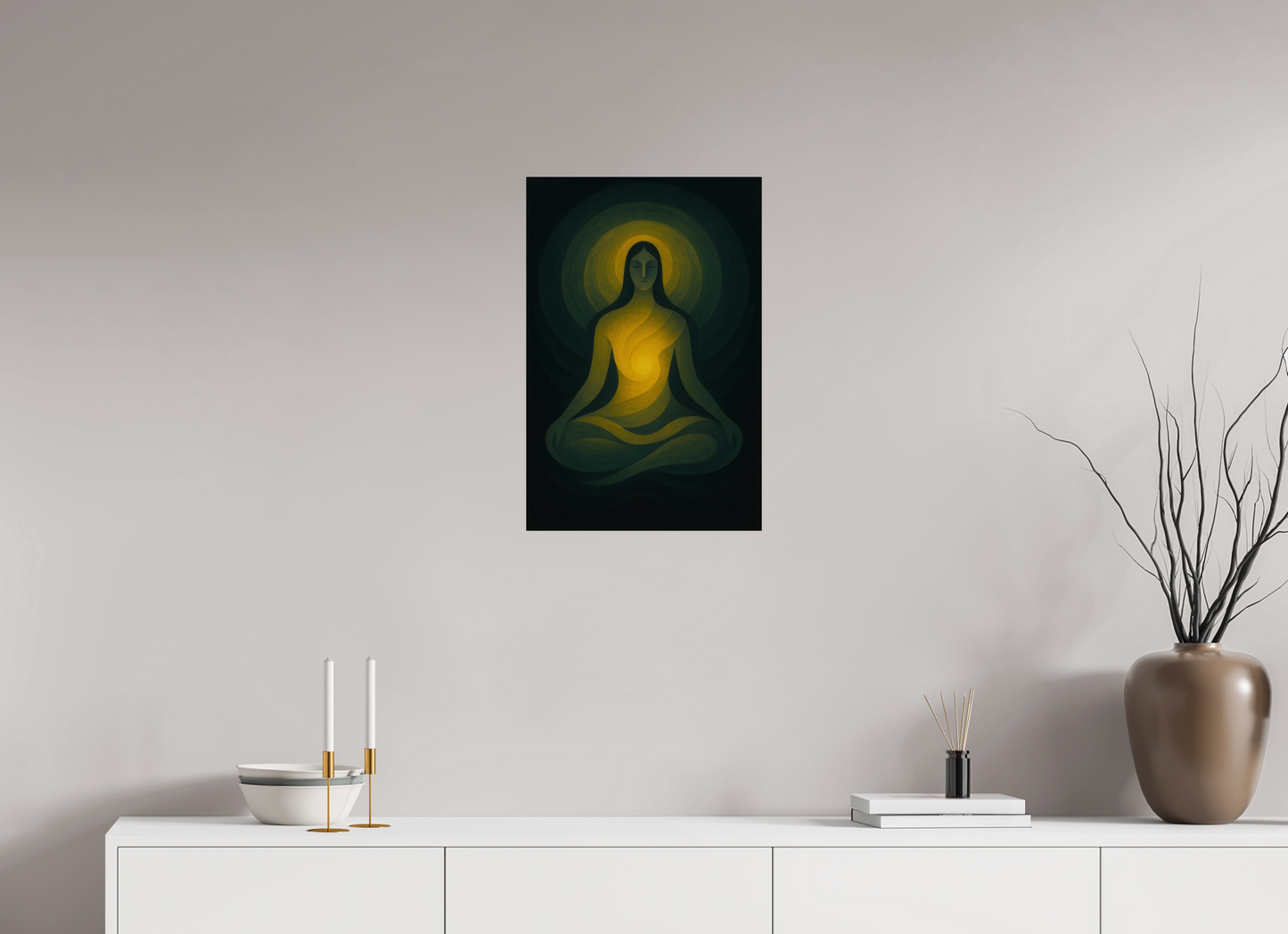 16 x 24″, Giclée printed on Hahnemühle & Canson Fine Art paper The Inner Sun: The Rising Radiance – Limited Edition Giclée Fine Art Print (Unframed)