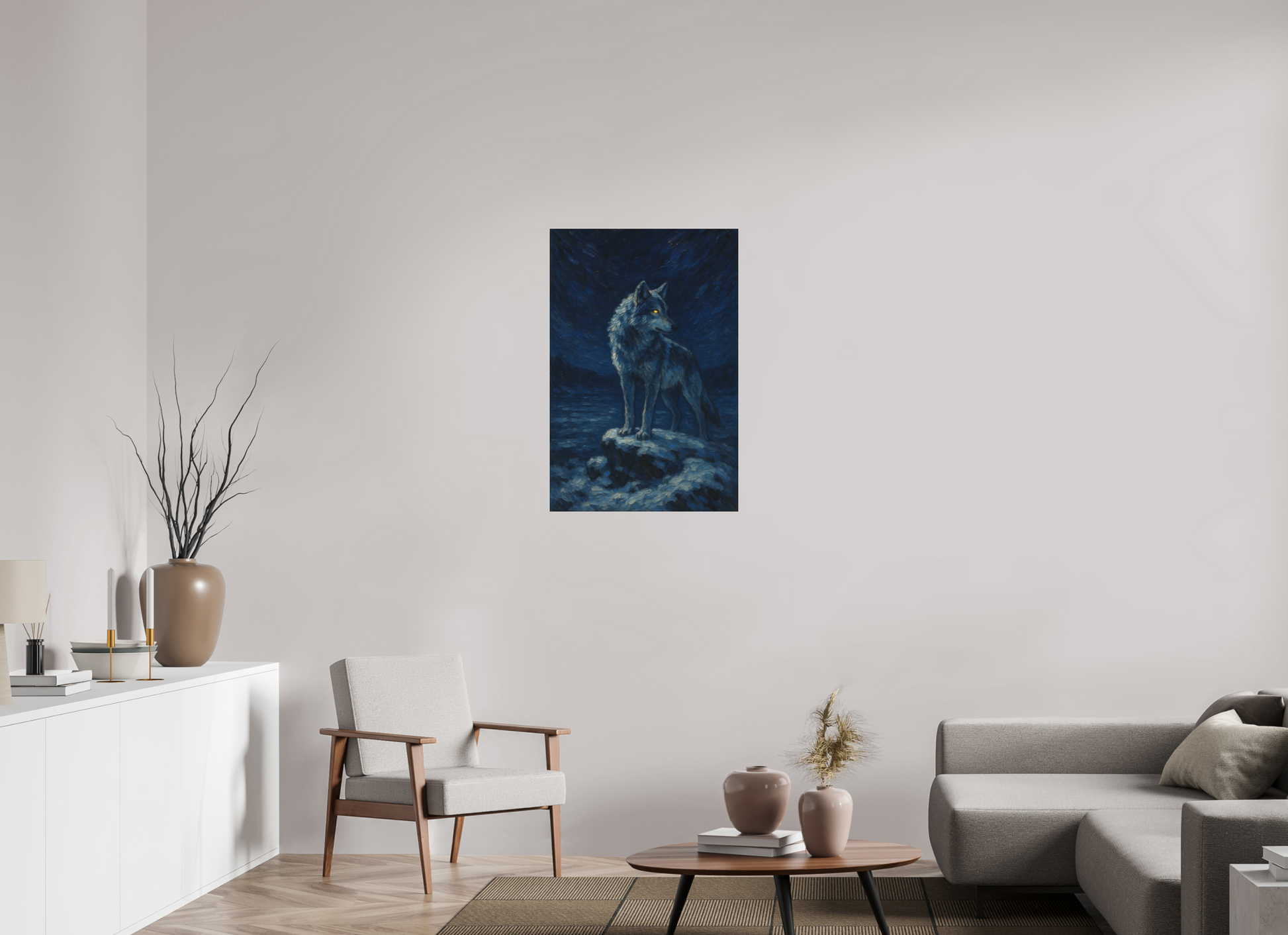 24 x 36″, Fine Art Pigment Print under Acrylic Glass The Reborn Hunter series : Watcher of the Moonless