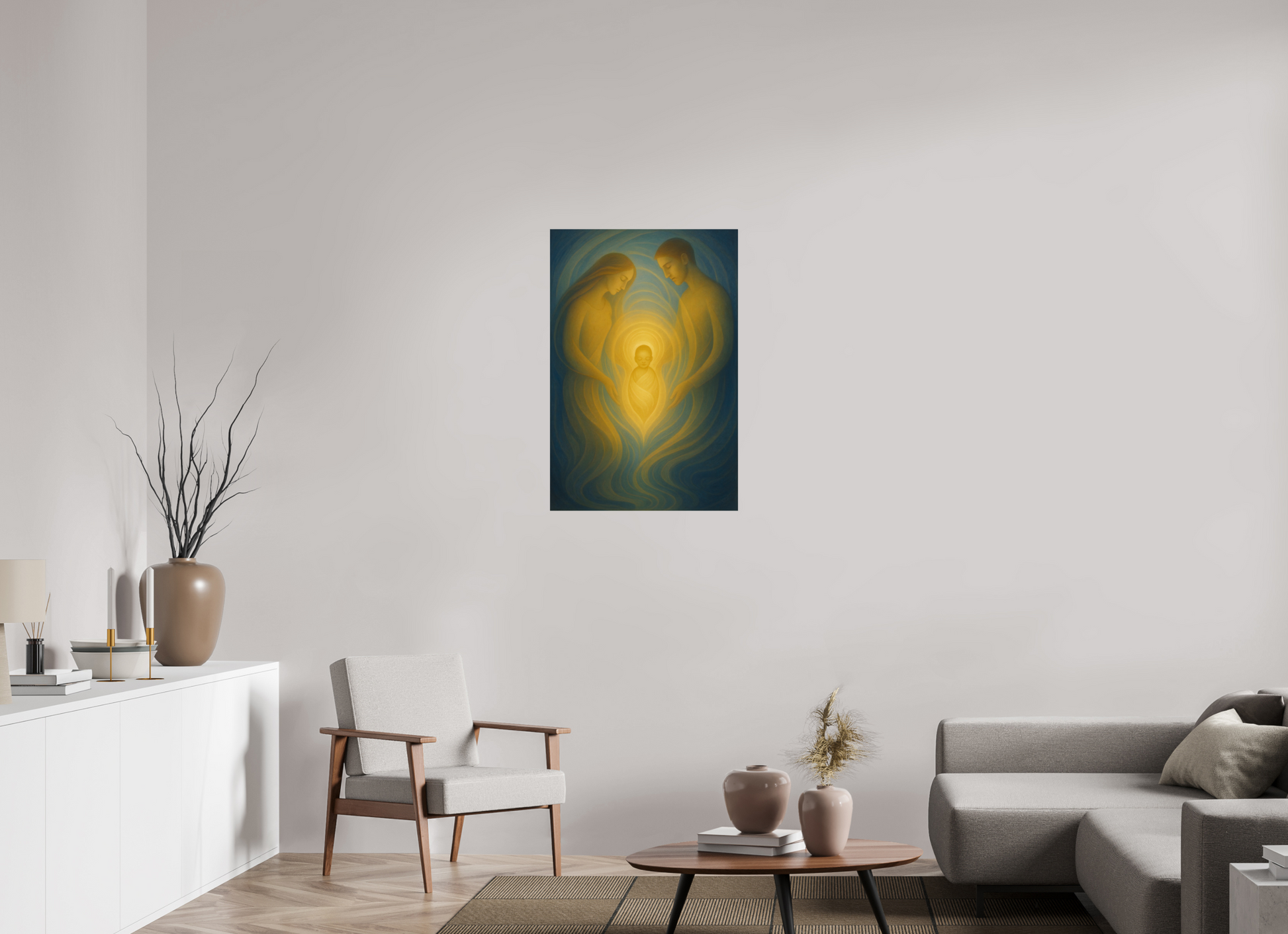 24 x 36″, Giclée printed on Hahnemühle & Canson Fine Art paper Origin of Light: Eternal Embrace – Limited Edition Giclée Fine Art Print (Unframed)