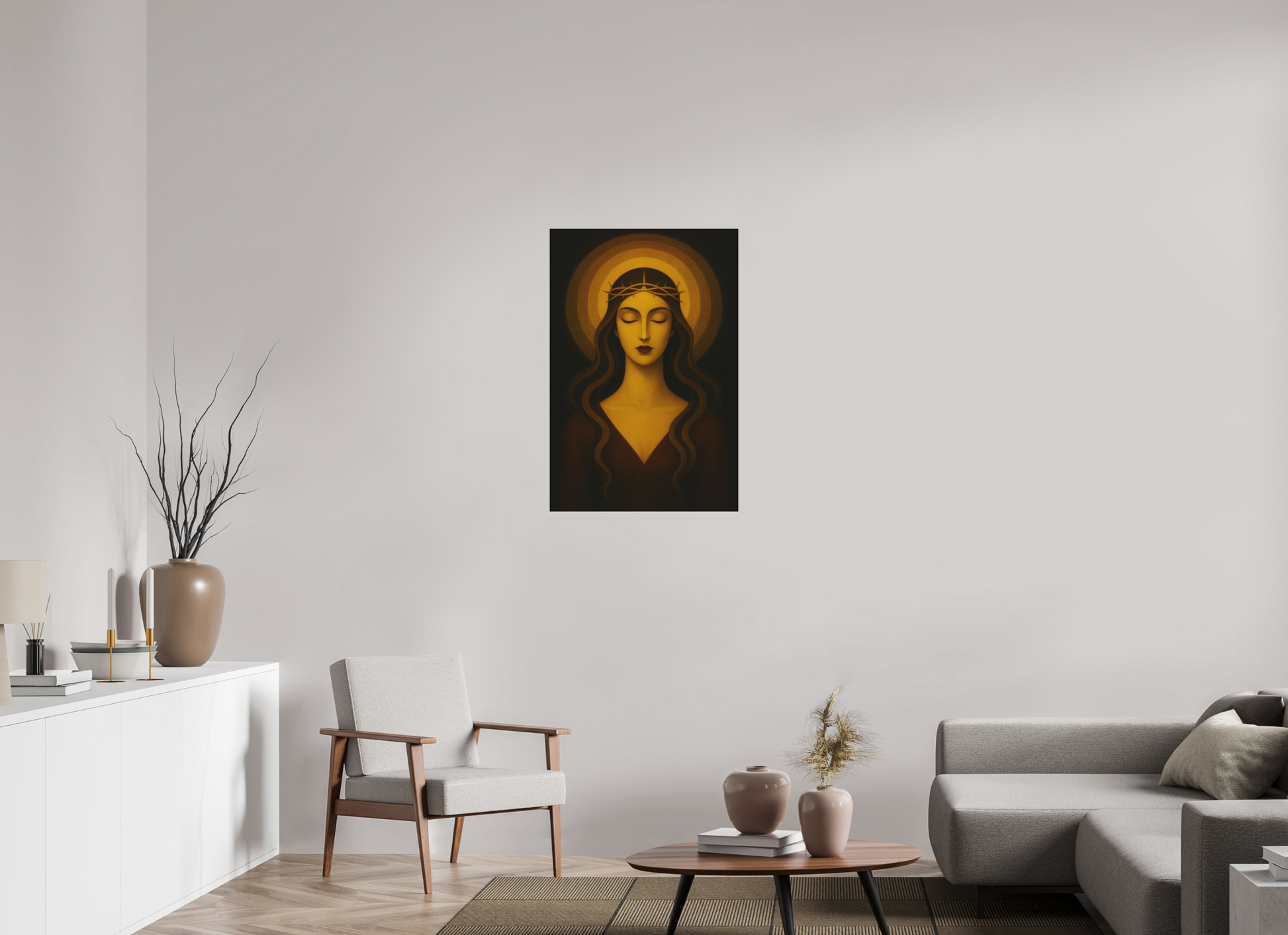 24 x 36″, Fine Art Pigment Print under Acrylic Glass Sacred of Feminine Ⅰ: The Silent Grace