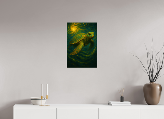 16 x 24″, Fine Art Unflame Sacred Cosmic Turtle – Limited Edition Giclée Fine Art Print (Unframed)